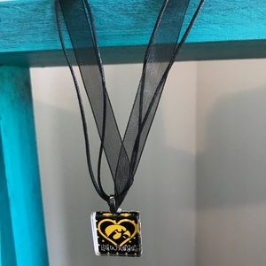 Iowa Hawkeye necklace